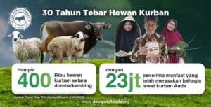Capaian 30 Tahun Tebar Hewan Kurban Dompet Dhuafa