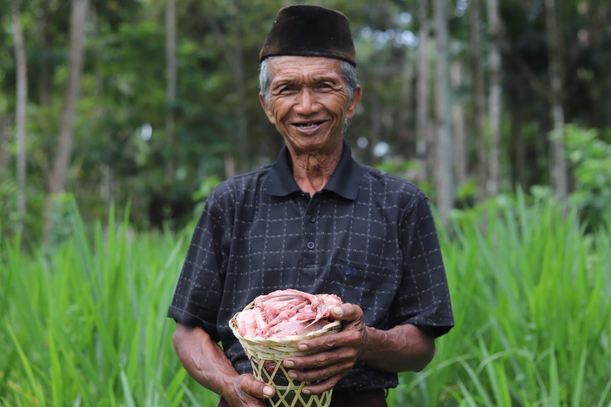 penerima berkah daging kurban dompet dhuafa