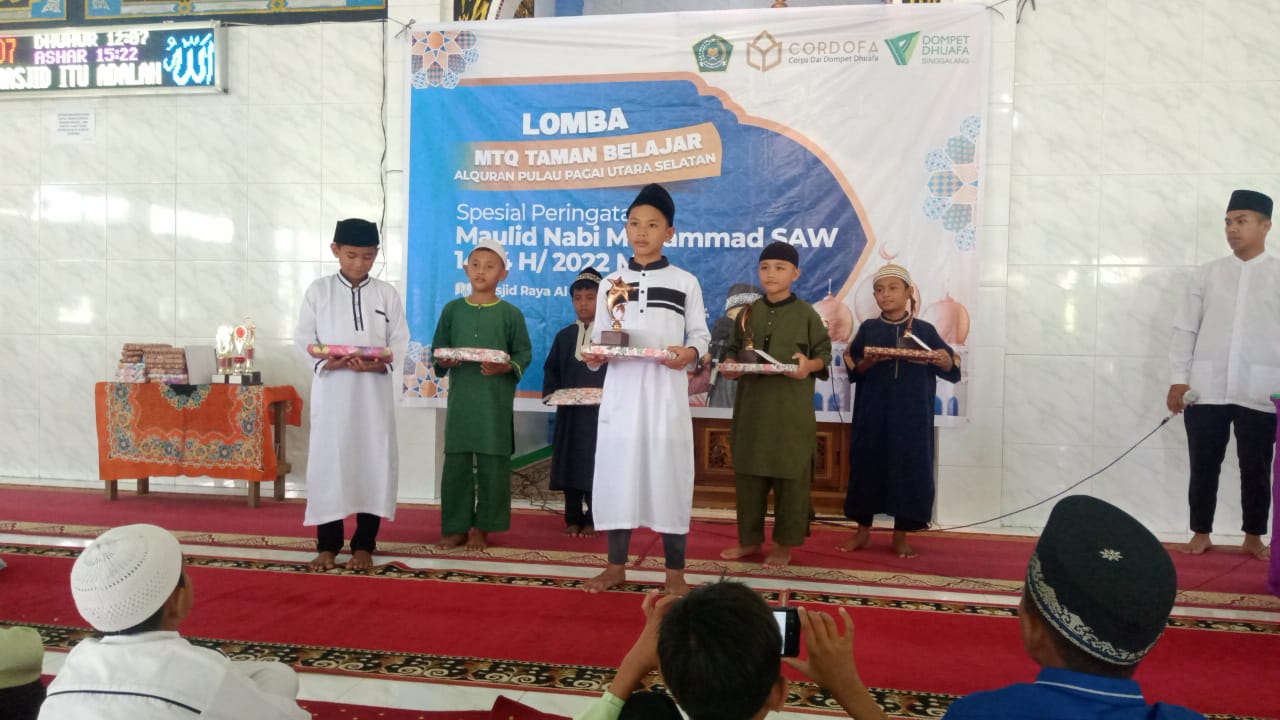 dai cordofa bersama kemenag gelar lomba mtq spesial maulid nabi muhammad saw di mentawai2 dompet dhuafa