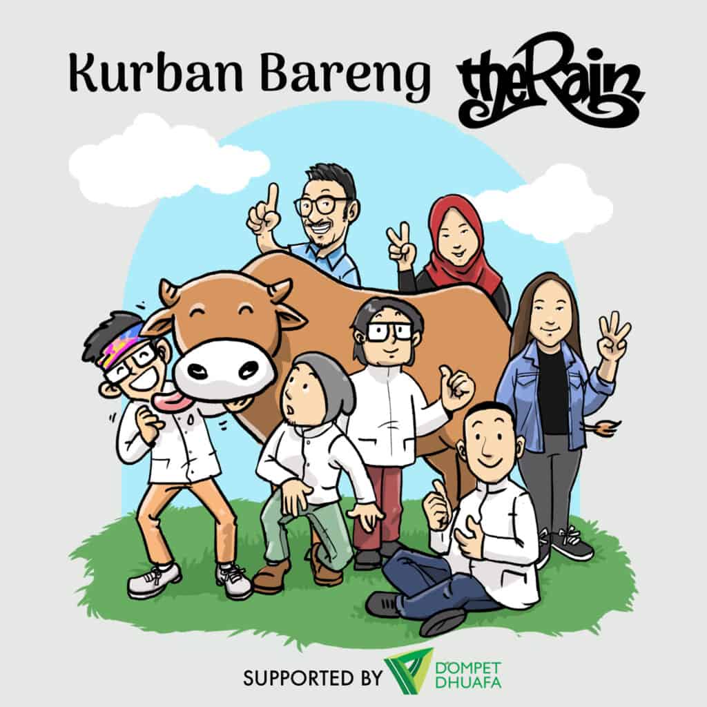 kurban bareng The Rain dan Dompet Dhuafa