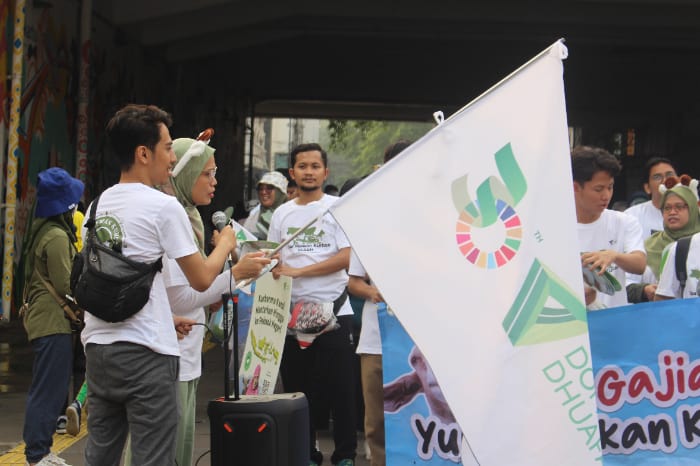 canvassing tebar hewan kurban cfd 3 dompet dhuafa canvassing tebar hewan kurban 1444 H di CFD Jakarta