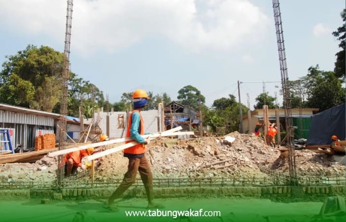 Pembangunan Masjid Al-Barakah lewat Program Wakaf Cianjur Bangkit Dompet Dhuafa.
