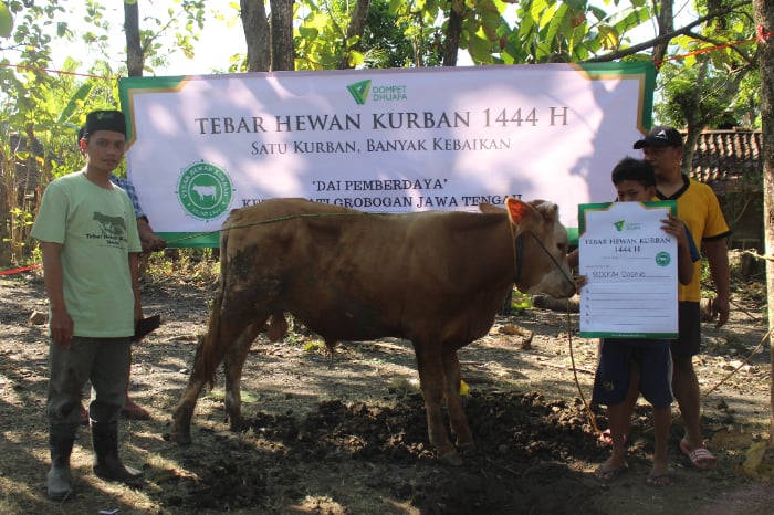 sedekah daging dompet dhuafa di grobogan