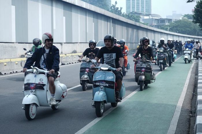 2nd anniversary komunitas vespa 60s jabodetabek 3 dompet dhuafa 2nd anniversary Komunitas Vespa 60s Jabodetabek