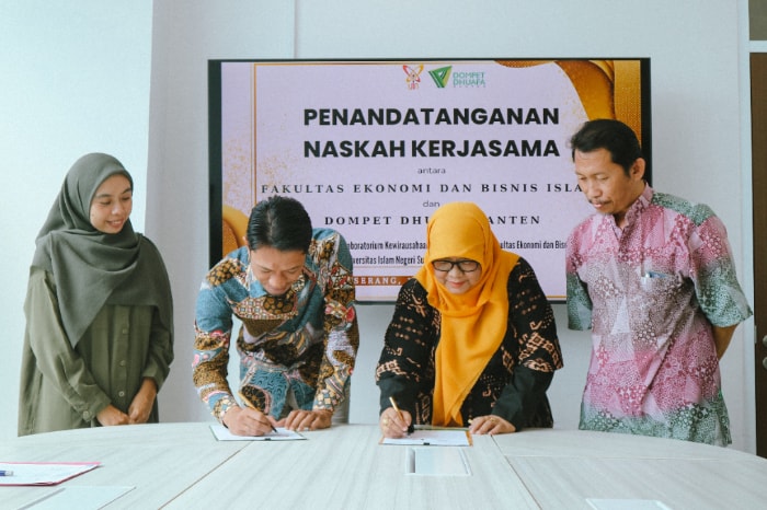 kerja sama dompet dhuafa x uin banten 6 dompet dhuafa penandatangan kerja sama Program Kantin Kontainer Dompet Dhuafa dan UIN "SMH" Banten.