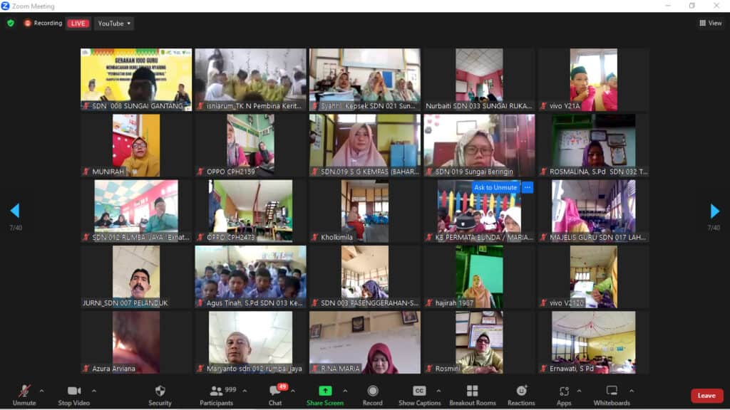 Gerakan 1000 Guru Membacakan Buku Secara Nyaring