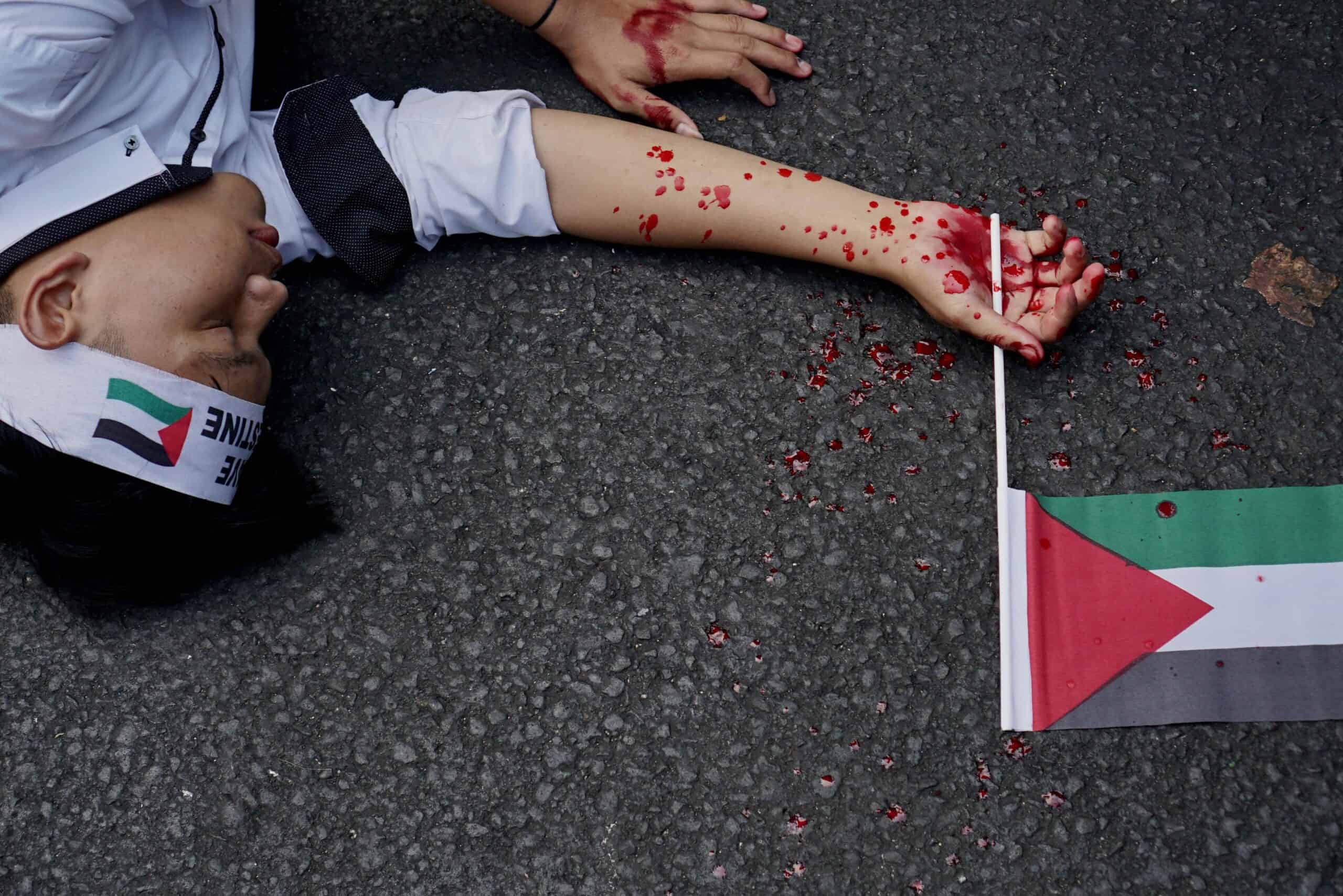 Dompet Dhuafa Gelar Aksi Bela Palestina di Depan Kantor PBB