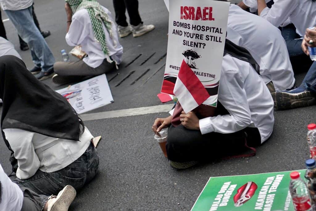 Dompet Dhuafa Gelar Aksi Bela Palestina di Depan Kantor PBB