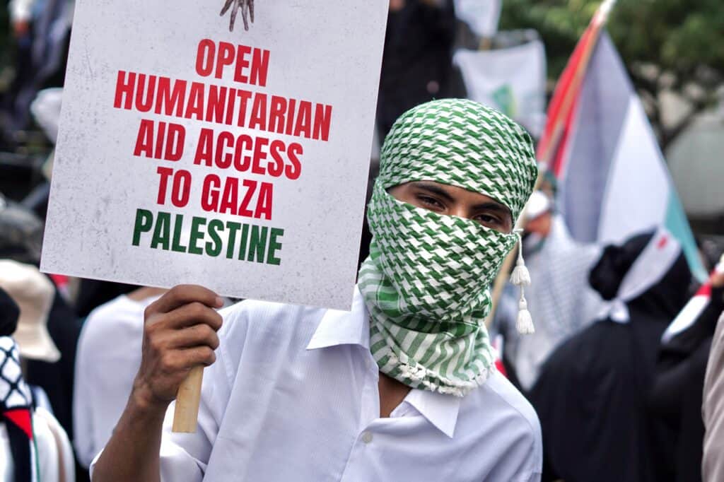 Dompet Dhuafa Gelar Aksi Bela Palestina di Depan Kantor PBB