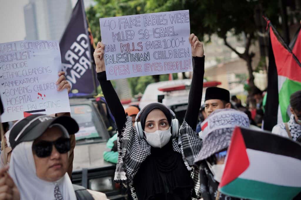 Dompet Dhuafa Gelar Aksi Bela Palestina di Depan Kantor PBB
