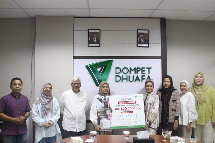 Modinity Group titipkan amanah untuk Palestina melalui Dompet Dhuafa