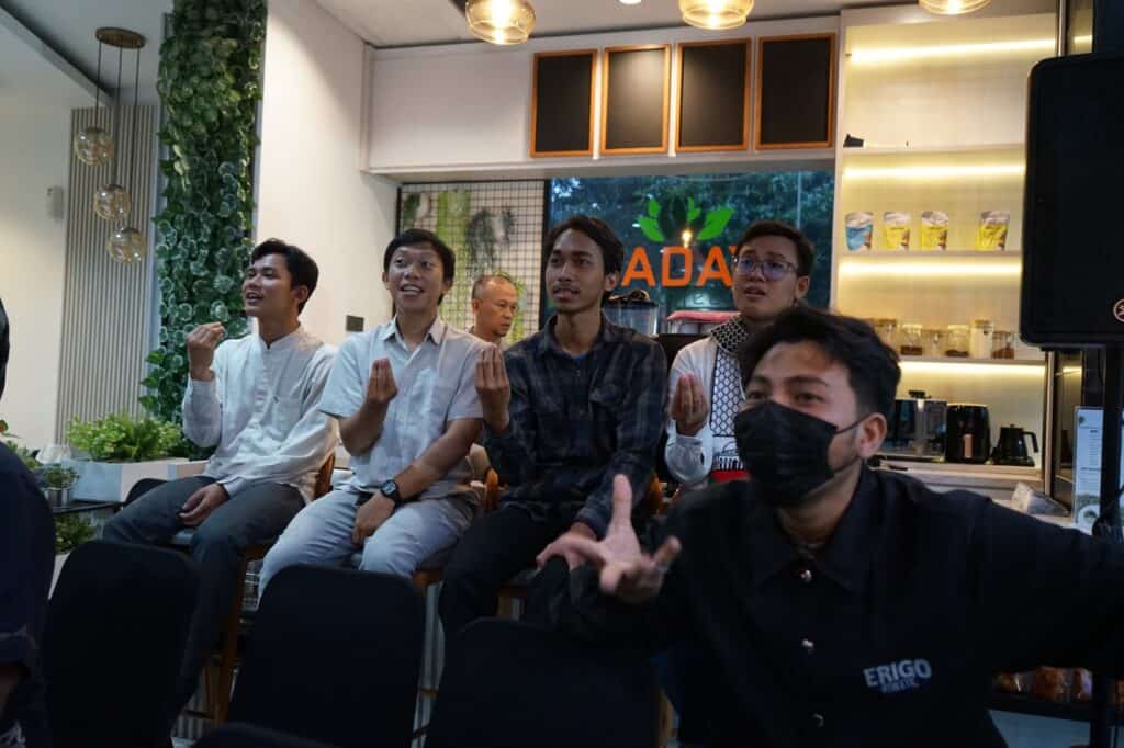 Lokakarya Bahasa Isyarat di Philanthropy Building.