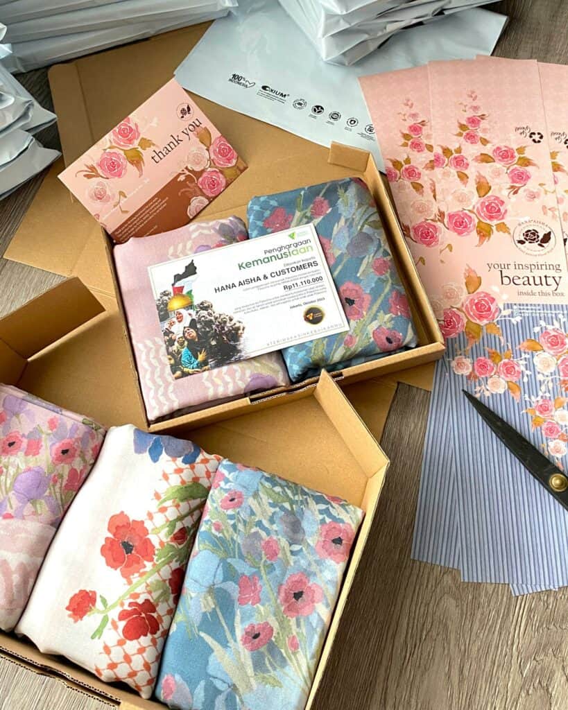 palestine scarf 1 dompet dhuafa Palestine Scarf besutan Hana Aisha yang berkolaborasi dengan Dompet Dhuafa