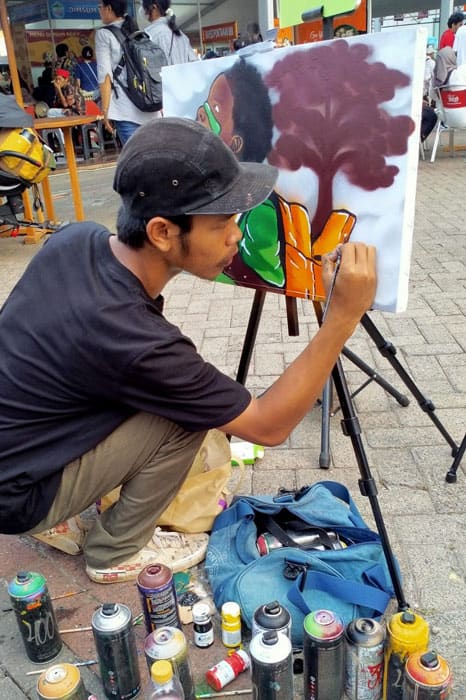 mural untuk bangun sekolah di pelosok1 dompet dhuafa Ngakarya Lelang Karya