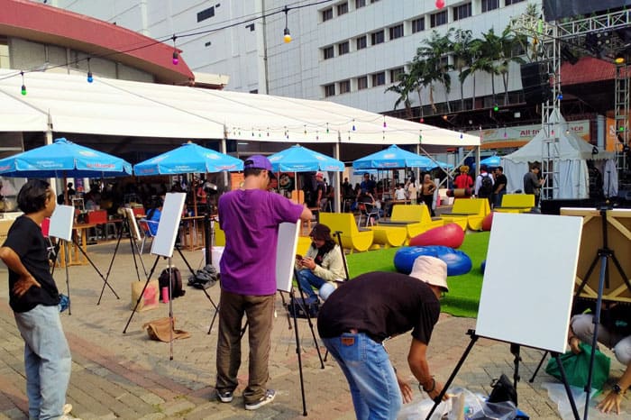 mural untuk bangun sekolah di pelosok3 dompet dhuafa Ngakarya Lelang Karya