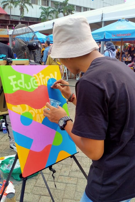 mural untuk bangun sekolah di pelosok5 dompet dhuafa