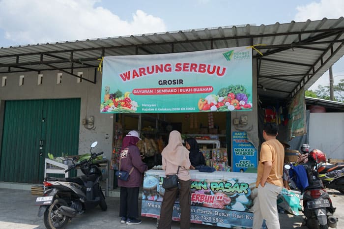 Pak Jabir alih profesi dari budi daya jamur jadi pedagang sayur - Warung Serbuu Yogyakarta