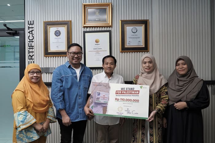 Yayasan Amal Khair Yasmin bersama Gerakan Islam Cinta Salurkan Bantuan untuk Palestina