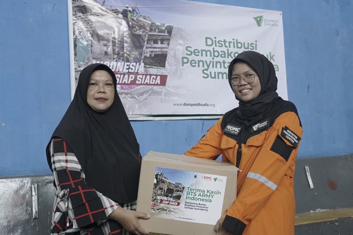 bantuan dari bts army1 dompet dhuafa BTS ARMY untuk korban Gempa Sumedang