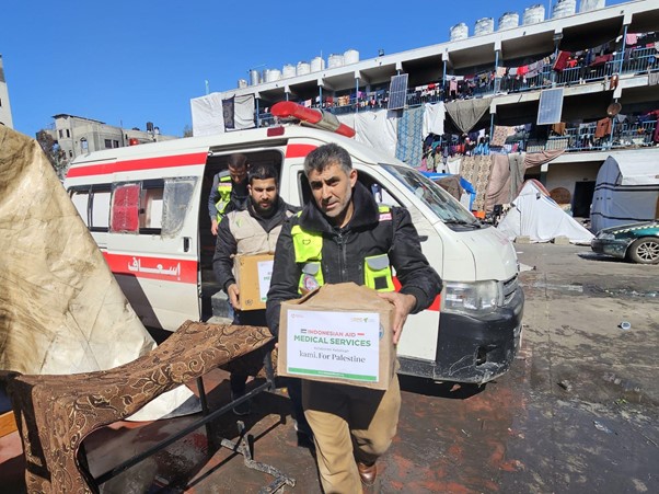 penyaluran bantuan dari Dompet Dhuafa untuk Gaza, Palestina