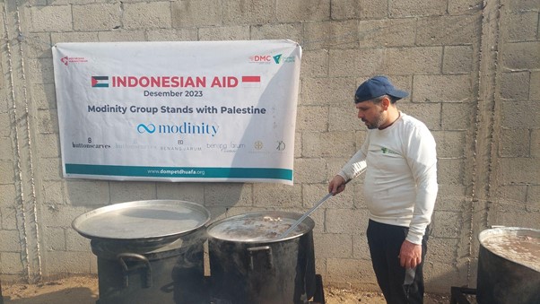 Bantuan Modinity Group untuk warga Palestina