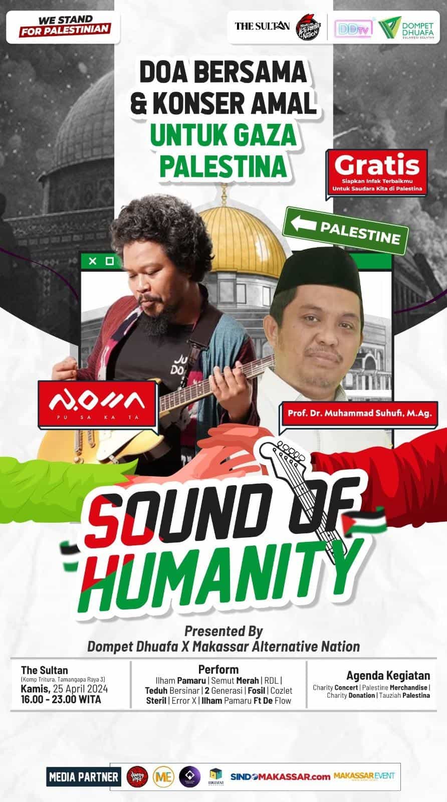 sound of humanity1 dompet dhuafa Sound of Humanity Dompet Dhuafa gemakan bantuan kemanusiaan untuk Palestina.