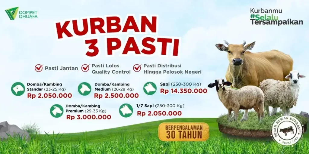 kurban 3 pasti dompet dhuafa makna idul adha