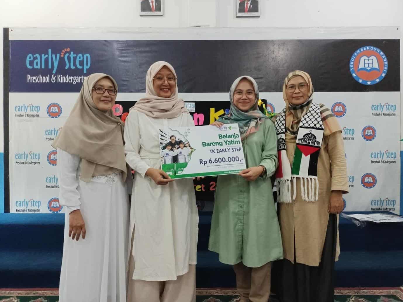 ajak siswa tunaikan zakat fitrah dan muliakan anak yatim1 dompet dhuafa TK Early Step dan SD Bangun Mandiri ajak siswa tunaikan zakat fitrah dan muliakan anak yatim.