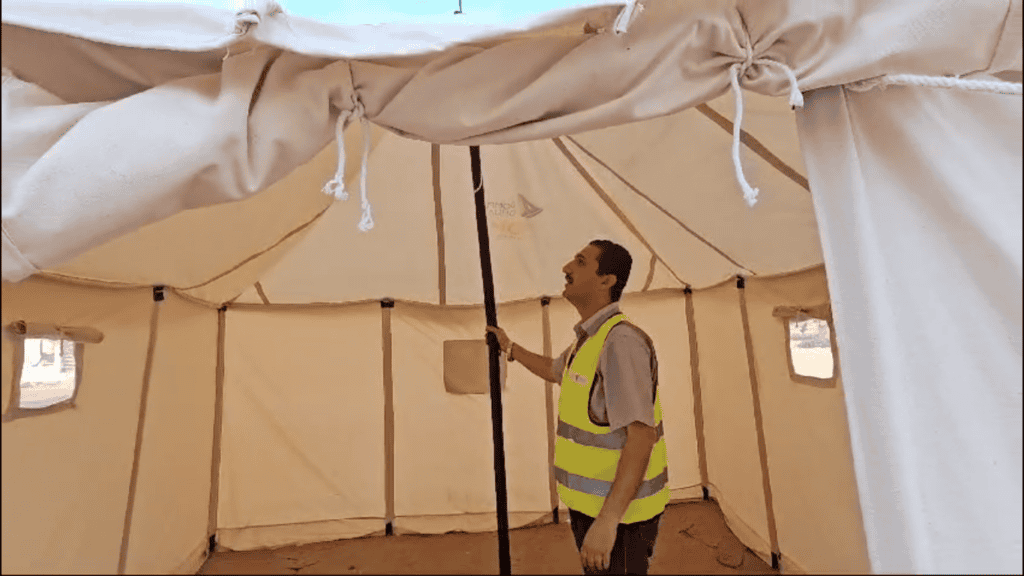 tenda untuk pengungsi di rafah4 dompet dhuafa Dompet Dhuafa siapkan 200 tenda untuk pengungsi Gaza Palestina di Rafah