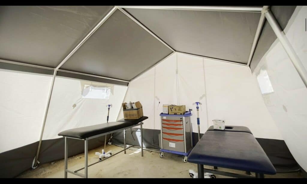 medical point untuk warga gaza3 dompet dhuafa Proses pendirian Medical Point oleh Dompet Dhuafa untuk pelayanan terhadap warga Gaza Utara.
