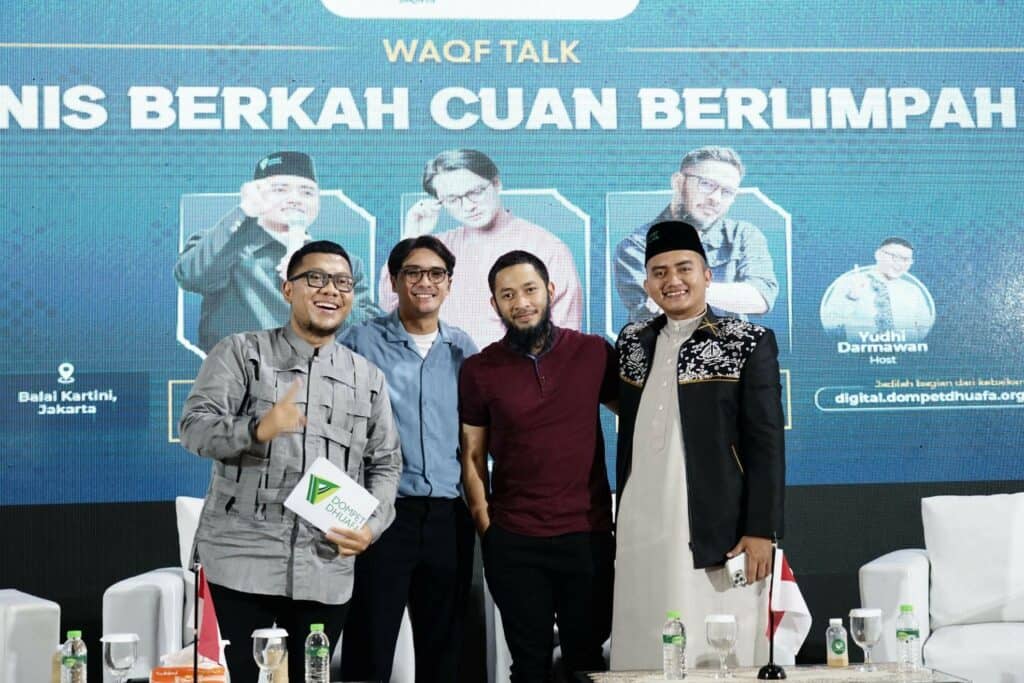 wakaf cuan6 dompet dhuafa Waqf Talk “Bisnis Berkah Cuan Berlimpah” di Halal Fair 2024 bertempat di Balai Kartini, pada Sabtu (10/8/2024).