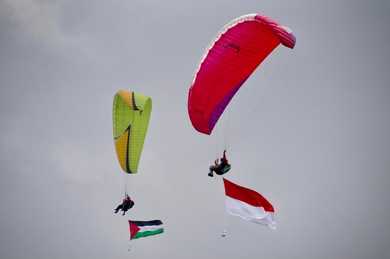 pengibaran bendera palestina5 dompet dhuafa