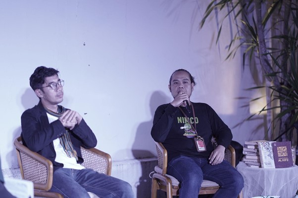 blind concert yogyakarta2 dompet dhuafa Dedi Fadlil Manajer Markom Dompet Dhuafa dan Muhammad Zahron Ketua Pimpinan Cabang Dompet Dhuafa Yogyakarta memberi paparan tentang program Ramadan 2025 dalam sesi wicara pada acara Tarhib Ramadan di Yogyakarta, Jum’at (14/02/2025).