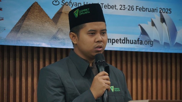 dai ambassador 20251 dompet dhuafa Muhammad Abdul Ghafur menyampaikan harapannya dalam tugasnya sebagai Dai Ambassador 2025, Minggu (23/02/2025).