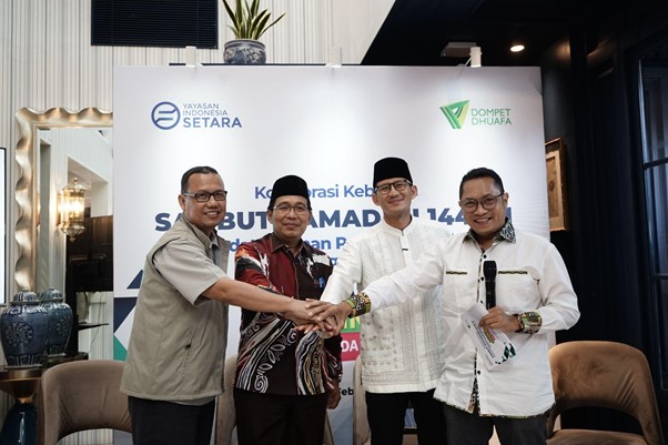 indonesia setara x dompet dhuafa1 dompet dhuafa Konferensi Pers Kolaborasi Kebaikan Sambut Ramadan 1446 H dan Penandatanganan Kerja Sama antara Dompet Dhuafa dan Yayasan Setara Indonesia, Jumat (21/2/2025).