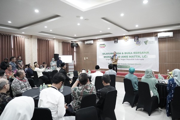 Kunjungan Anis Matta ke Zona Madina Dompet Dhuafa, Senin (24/03/2025).