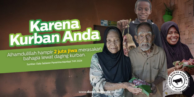 karenakurbananda2jutajiwamerasakanbahagiadarimanfaatdaginghewankurbanmu 2 dompet dhuafa