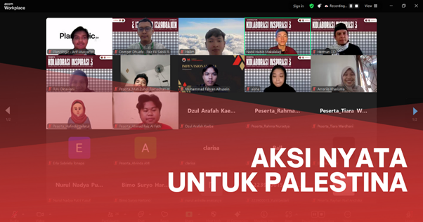 kolaborasi inspirasi untuk palestina6 dompet dhuafa Foto bersama para peserta.