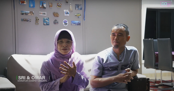 tebar hewan kurban 1446 h1 dompet dhuafa Sri dan Omar menyampaikan kesannya atas kurban di Dompet Dhuafa.