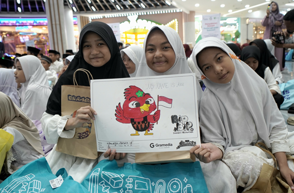 perlengkapan sekolah baru untuk yatim dan duafa dari gramedia dan supermall karawaci3 dompet dhuafa