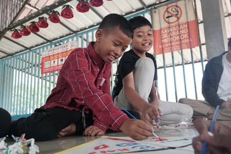 kegiatan literasi di rptra cilincing dompet dhuafa