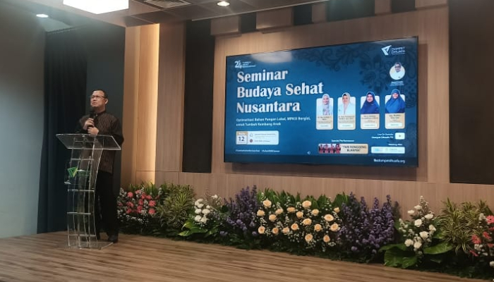 seminar budaya sehat nusantara 1 dompet dhuafa Ahmad Juwaini, Ketua Yayasan Dompet Dhuafa Republika (YDDR), saat memberi sambutan dalam Seminar Budaya Sehat Nusantara.