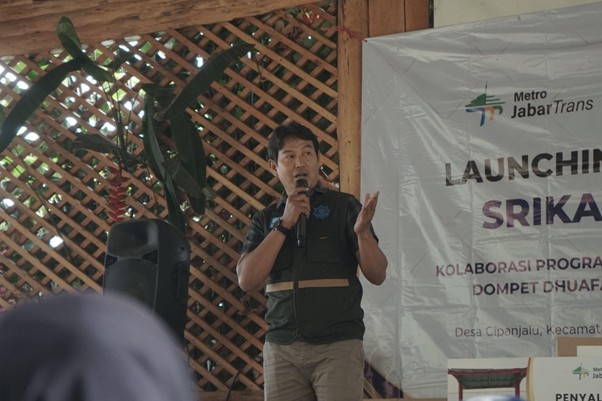 jasa sarana program srikandi tani4 dompet dhuafa Sambutan Perwakilan Jasa Sarana Uyat Supriatna.