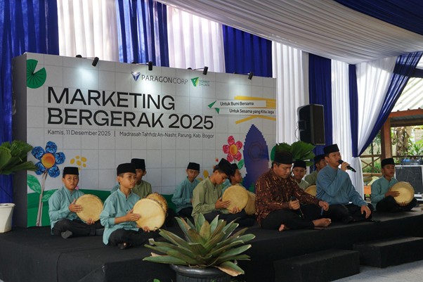 marketing bergerak 20255 dompet dhuafa Sambutan Hadroh dari para siswa Madrasah Tahfidz An-Nashr Parung.
