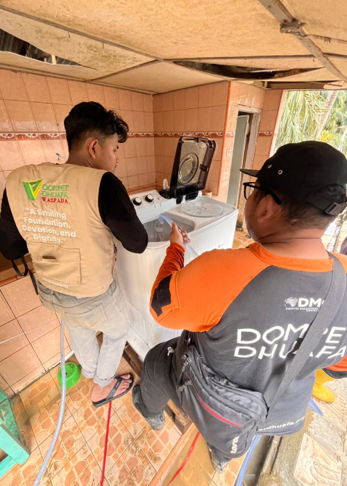 pojok laundry banjir sumatera 2 dompet dhuafa