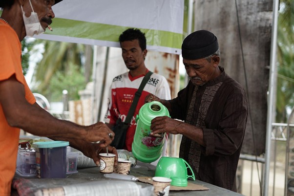 Pos Hangat DMC Dompet Dhuafa di Meunasah Kapa, Kecamatan Peusangan, Kabupaten Bireuen.