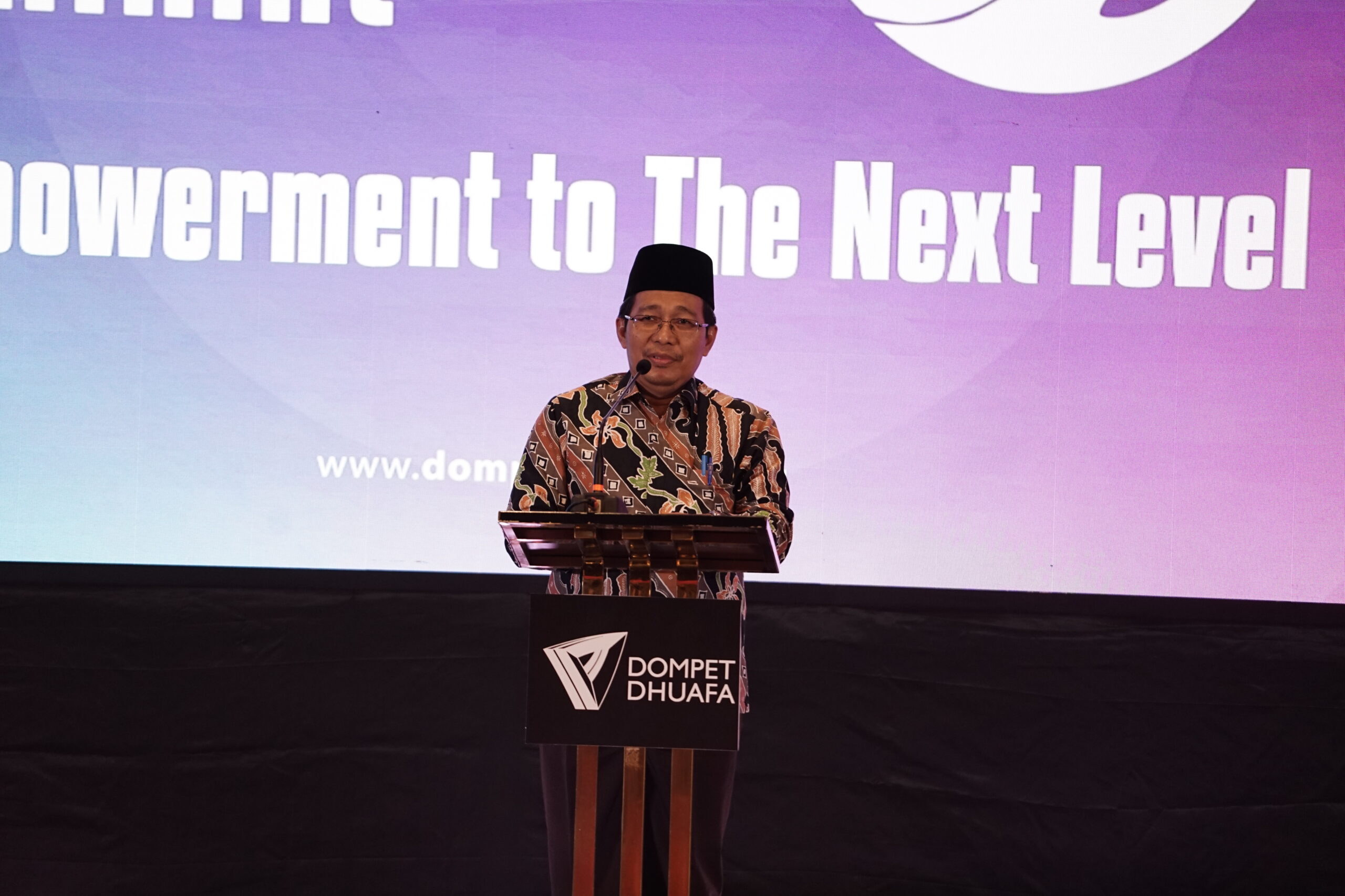 adp02131 dompet dhuafa Prof Waryono Abdul Ghafur sebagai perwakilan Kementerian Agama Republik Indonesia di gelaran I-HitS 2026 Dompet Dhuafa.