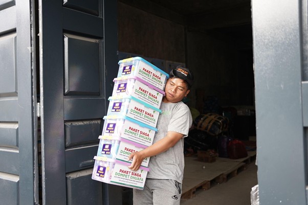 ahmadjuwainidistribusikanbantuanuntuksumatera5 dompet dhuafa