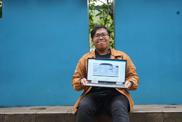 penerima manfaat beasiswa etos id5 dompet dhuafa Raden Achmad Zildhan Frans Bestand penerima manfaat beasiswa ETOS ID, Mahasiswa Sistem Informasi Tahun Ketiga UIN Jakarta, Selasa (20/01/2026).