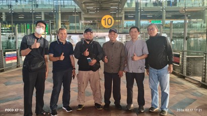 Penjemputan Dai Ambassador Dompet Dhuafa oleh tim KBRI Bangkok.